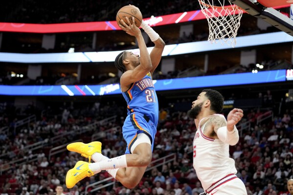 Gilgeous-Alexander has 36 as Thunder win 5th straight with 123-110 
